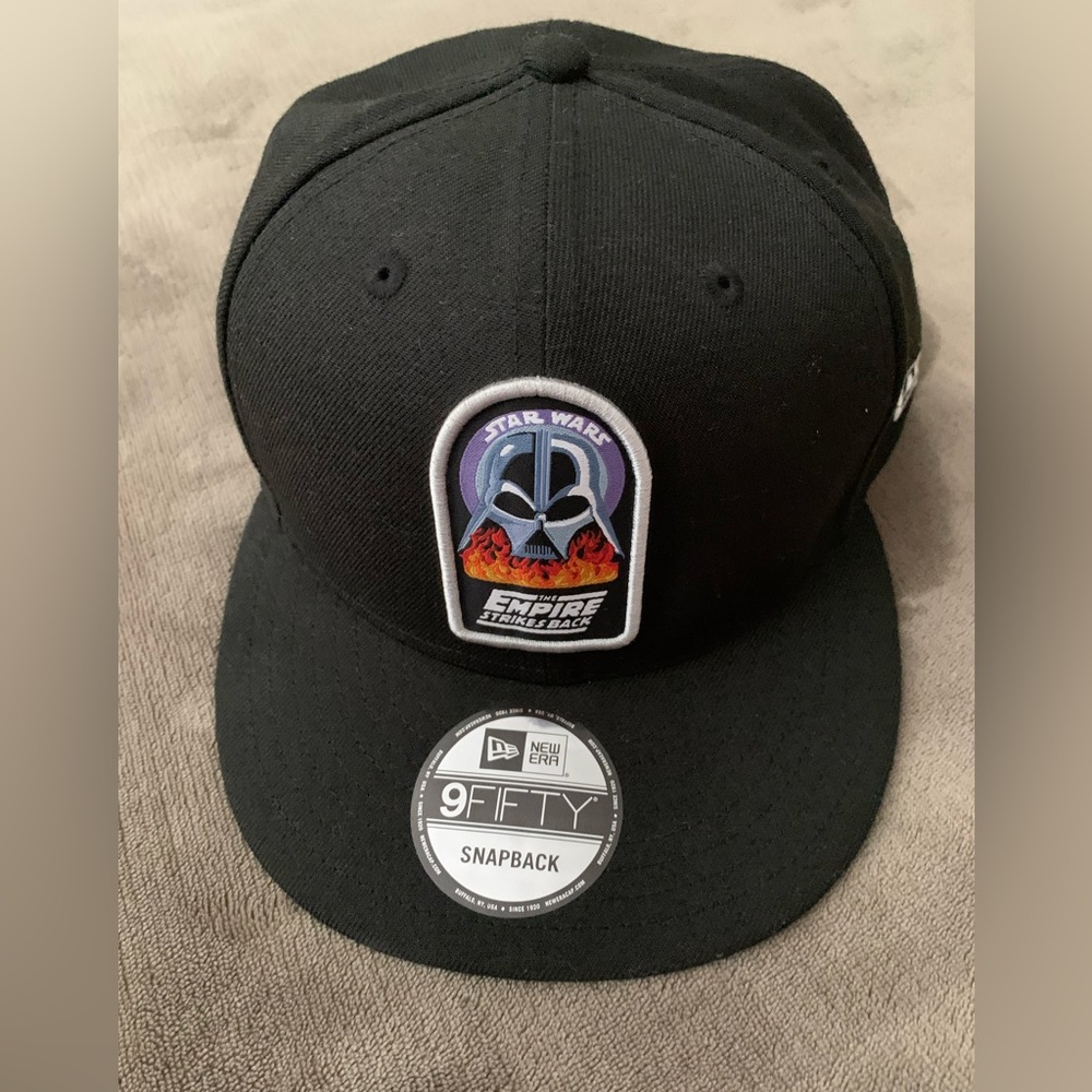 Star Wars Empire Strikes Back Darth Vader New Era Snapback Hat NWOT Black